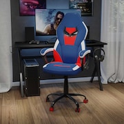 FLASH FURNITURE Red & Blue Designer Swivel Gaming Office Chair UL-A075-BL-GG